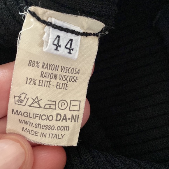 She’s So Made in Italy designer black fitting/stretchy tank|haute couture - Picture 10 of 13
